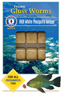 frozen mosquito larvae fish food